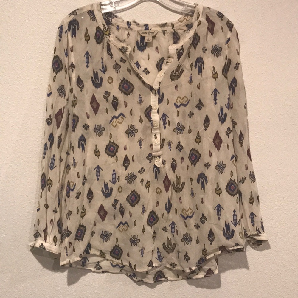 Sheer Lucky Brand Blouse